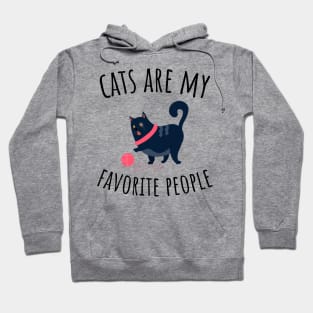 Cats Are My Favorite People Hoodie